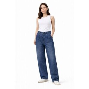 Madewell Harlow Wide Leg Jeans Fieldale Airy Denim 27 Minimalist Relaxed Casual